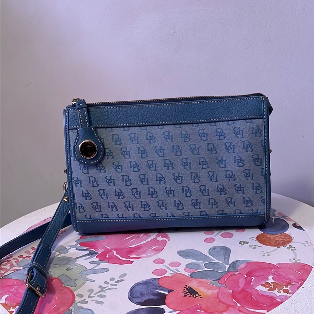 Dooney & Bourke Blue Geometric Crossbody Bag